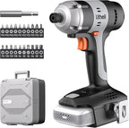 Litheli 20V Cordless Impact Driver Kit, 1593 in-lbs Max Torque, 1/4 in. Hex Power Drill/Driver Set with Battery (Charger not included)