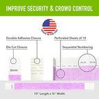 1,000 WristCo Berry Tyvek Wristbands for Events - Comfortable Tear Resistant Paper Bracelets ID Wrist Bands for Concerts Festivals Admission Party Identification