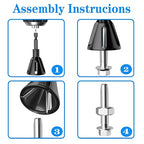 DKIBBITH Carbide Deburring Tool, Chamfer External Edges of Threaded Rod Bolt Pipe, Remove Burrs for Copper Metal 3D Printing Resin PVC Parts, Burr Removal for 3/16"-1" Diameter (5-25mm), Hex Shank