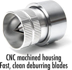 Deburring Tool for Copper Pipe, PVC Tubing, 1/4” to 1-5/8" All-metal Inner Outer Pipe Reamer with Adaptor for Drills, Copper Pipe Cleaner, Tube Chamfering Plumber Tool