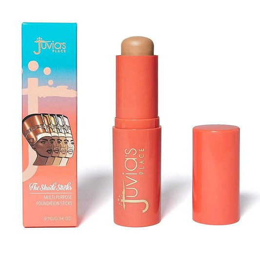 Juvia's Place Shade Stick Foundation, Concealer, Contour, Belize, Medium w/Neutral Undertone, .34 oz-VeraVaultWomen