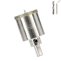 1-15/32inch | 37mm Diamond Hole Saw with Center Drill bit and Diamond-Coated Center Drill bit for Ceramic Glass Marble Fiberglass Granite and Porcelain Tiles by CENYB