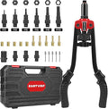 Eastvolt Rivet Nut Tool Kit, 3 in 1 Hand Rivet Gun, 14-Inch Rivnut Tool with 6 Metric Mandrels M3 M4 M5 M6 M8 M10, Rivet Bolt Tool with 3 Metric Bolt Mandrels and Rugged Carrying Case