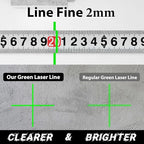 Takamine 16 Lines Green Laser Level Pro, 4x360° 4D Green Cross Line Professional for Construction, Two 360° Vertical and Two 360° Horizontal Laser Level Pulse Mode and Remote Controller