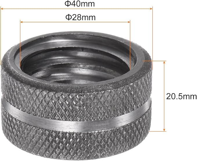 HARFINGTON Pipe Wrench Nut 24" Plumbing Wrench Replacement Knurl Nut High Carbon Steel