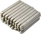 27pcs Heavy Duty Steel Stamp Uppercase Reverse Letters 1/8 3mm Hand Stamping Character Mark Code Alphabet Punch Kit for Bracelet Ring Jewelry Sheet Metal Plate Making Mold Die