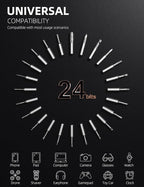 iFu Mini Electric Screwdriver, 42-in-1 Precision Screwdriver Set, Cordless, Magnetic Storage, 5/32''Hex, For Electronics Phone Camera Laptop Watch - Grey