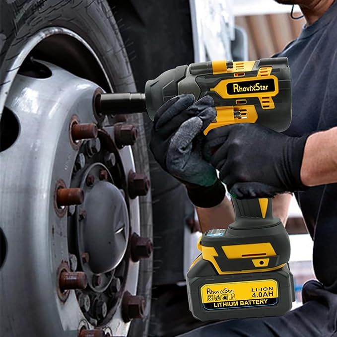 20V MAX Cordless Impact Wrench, 1/2" Brushless Motor High Torque Impact Gun, Variable Speed, Compatible with Ma kita Battery (Tool Only, No Battery and Charger Included)