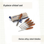pfeil Beveled Edge Chisel Set, 6 Pieces