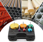 04529 Colored PVC Pipe Reamer, PPRK6 Plastic PVC Pipe Fitting Reamer Kit, Pvc Fitting Saver Fit into Standard 1/2" Drills Pipe Reamer Tool Contains PPR75, PPR100, PPR150, PPR200, PPR300, PPR400