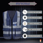 safety vest for women navy blue