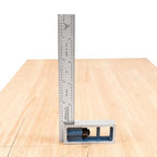 Precision Double Square - 6” 4R Metal Ruler for Metal Working and Fabrication, Carpentry, Woodworking and More PEC Tools, Reads 1/32",1/64",1/8"、1/16", Made in USA