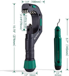 Large Copper Pipe Cutter Tool Set 1/4"-2 3/4" OD, Tube Cutter for Copper,Brass,Aluminum&Stainless Steel, HVAC Metal Tubing cutter Tool with Deburring Tools&Extra Blades