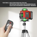 Laser Level 360 Self Leveling with Tripod,WEIDDW 4D Lazer Level,4x360° Cross Line Laser for Construction Project Renovation,Floor Tile, Laser Level Lines Tool,Durable Case