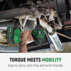 1/2 inch High Torque Cordless Impact Wrench, 700 Ft-lb Power Electric Impact Gun, with 2-Hour Fast Charger, 21V 4.0Ah Battery, 1 Tool Bag, 5 Sockets