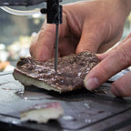 Inland Craft DB-100 Band Saw Machine, Tabletop Wet Tile Saw for Cutting Stained Glass, Stone, Plastic, Coral, Metals, Wood, Cut Free-Form Cabochons, Shapes & Curves - Includes THREE Blades