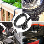 100 Pack Zip Ties 24 Inch Long Cable Ties Heavy Duty 70 Pounds Tensile Strength, Premium Plastic Wire Ties Straps Self-Locking Black Nylon Ties Wraps for Indoor and Outdoor