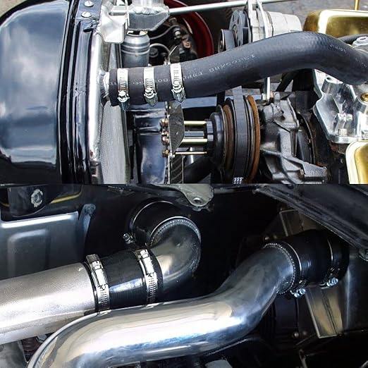 Hose Clamp, 20 Pack Stainless Steel Adjustable 46-70mm Size Range Worm Gear Hose Clamp, Fuel Line Clamp for Plumbing, Automotive And Mechanical Application