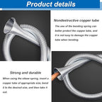 Tnisesm 5Pcs Spring Tube Bender Set 1/4'', 5/16'', 3/8'', 1/2'' and 5/8'' for Copper, Aluminum and Thin Wall Steel Tubing