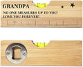 Fathers Day Birthday Gifts for Grandpa Dad from Daughter Son Wife Wooden Spirit Level Valentines Christmas Thank You Gifts Ideas for Daddy New Dad Grandpa Papa
