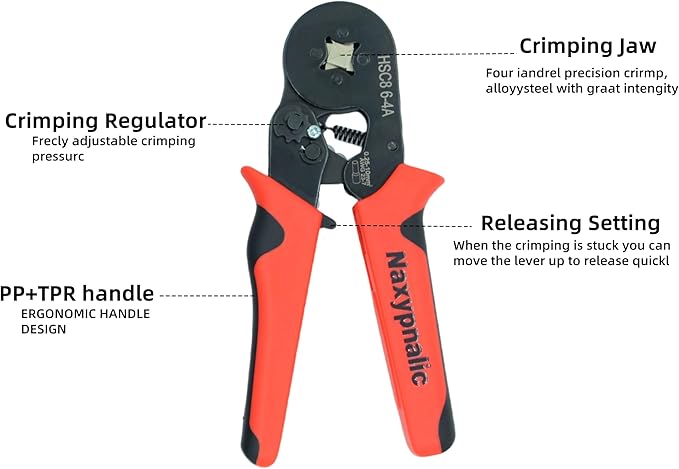 Wire Ferrule Crimping Tool Kit AWG 23-7,Ferrule Crimper Plier with 1200PCS Wire Ferrules Kit Wire End Terminals