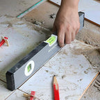 WORKPRO Torpedo Level, 3-Piece Spirit Level Set, 9"(Magnetic), 16"(Non-magnetic), 24"(Non-magnetic), Bubbles Measuring, Clear, Green.