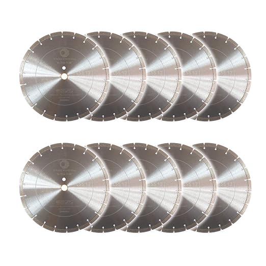 LSS 12 Dry or Wet Cutting General Purpose Power Saw Segmented Diamond Blades for Concrete Stone Brick Masonry (Factory Direct Sale) (10pcs)