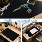 Work Bench Mat Top 23.6" x47.2" DIY Work Table Mat PU Leather Workbench Pad Topper Workshop Mat Workbench Cover for Protects Work Bench Tabletop Countertop