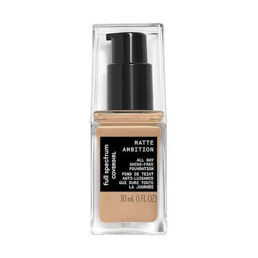 COVERGIRL Matte Ambition, All Day Foundation, Medium Cool 1, 1.01 Ounce-VeraVaultWomen