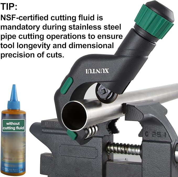 Copper Pipe Cutter Tool Set 3/16"-2" OD, Tube Cutter for Copper,Brass,Aluminum&Stainless Steel, HVAC Metal Plumbing Tubing cutter Tool with Deburring Tools&Extra Blades