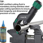 Copper Pipe Cutter Tool Set 3/16"-2" OD, Tube Cutter for Copper,Brass,Aluminum&Stainless Steel, HVAC Metal Plumbing Tubing cutter Tool with Deburring Tools&Extra Blades