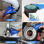 2-Pack Strap Wrench, 6" and 4" Rubber Strap, Adjustable Blet Jar Opener, Water Filter Plumbing Faucet Tool