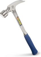 ESTWING Framing Hammer - 24 oz Long Handle Straight Rip Claw with Smooth Face & Shock Reduction Grip - E3-24S