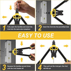 13" Rivet Gun, Rivet Gun Kit with 5 Pcs Rivets, 3 Nosepieces Manual Hand Pop Rivet Gun(1/8", 5/32", 3/16"), Heavy Duty Rivet Tool for Metal, Aluminum, Stainless Steel