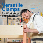 Lot of 24-6" inch Spring Clamp Large Super Heavy Duty Spring Metal Black - 3 inch Jaw Opening