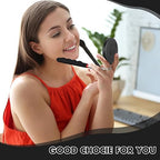 1 Pcs Telescoping Inspection Mirror Mechanics Automotive Tool with Long Handle Extendable Mirror on a Stick for Technicians Mechanics Contractors Checking Observation(Black,Round with Light)