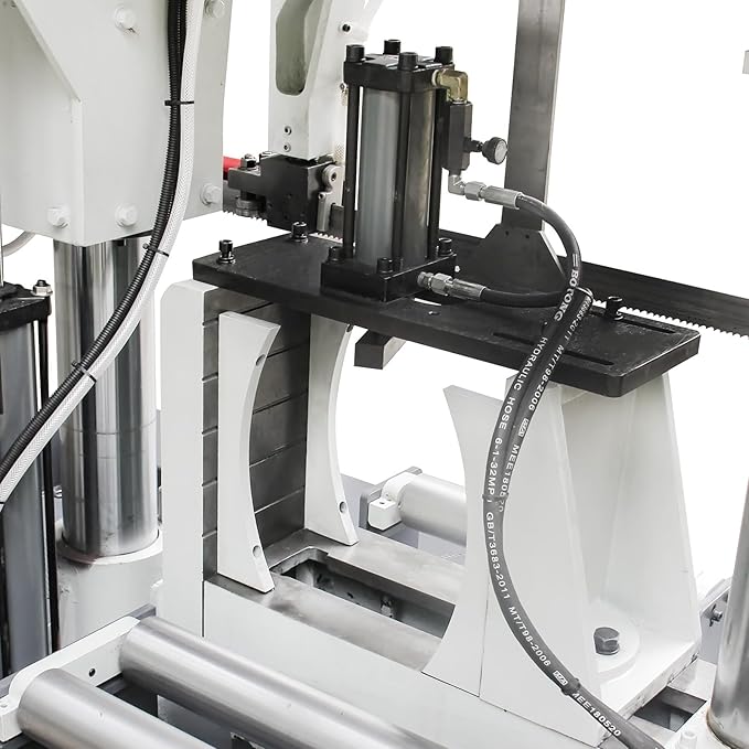 Kaka Industrial TGK-16A 15.7" Semi-Automatic Horizontal Double Column Band Saw-Hydraulic Control, High Stability, 230V 3PH