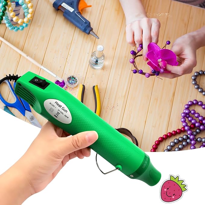 Heat Gun, Mini Hot Air Gun for DIY Crafts Portable Heat Air Gun Tool for Embossing Shrink Wrapping Drying Paint