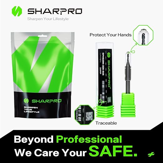 Carbide Ball Nose End Mill 2 Flute 4mm SHK. 2.5mm Cutting Dia. 3D Carving, High-Speed and Deep Cutting, AlCrN Coated, Apply for Alloy Steel, Stainless Steel and Various Cast Iron.