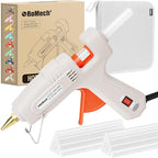ROMECH Full Size Hot Glue Gun with 60/100W Dual Power and 21 Hot Glue Sticks (7/16"), Fast Preheating Heavy Duty Industrial Gluegun with Storage Case for Crafting, DIY and Repairs (White)
