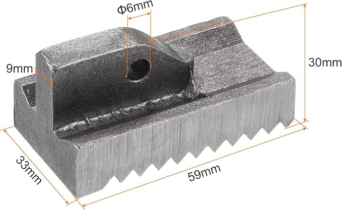 HARFINGTON 36" Pipe Wrench Replacement Part, Carbon Steel, Grey, Flat Head