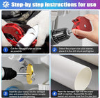 04529 Colored PVC Pipe Reamer, PPRK6 Plastic PVC Pipe Fitting Reamer Kit, Pvc Fitting Saver Fit into Standard 1/2" Drills Pipe Reamer Tool Contains PPR75, PPR100, PPR150, PPR200, PPR300, PPR400