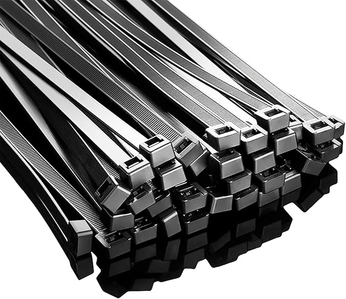 Long Zip Ties Heavy Duty 24 inch, Large Zip Ties with 200 lbs Tensile Strength, Big Cable Ties, Black, 50 Pack, by GAIIAN