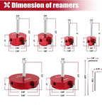 PVC Pipe Reamer, 6 Piece Plastic PVC Pipe Fitting Saver Kit Fit into Standard 1/2" Drills PVC Socket Saver Tool Contains 3/4inch, 1inch, 1-1/2inch, 2inch, 3inch, 4inch Head