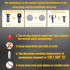 2 Pack Heavy Duty Magnetic Hook Straps for Extension Cords, Powerful Cruise Garage Storage Hook Ties for Hanging Cables, Garden Hoses Ropes, Workshop Tool Box Magnet Organize Hangers for Tools