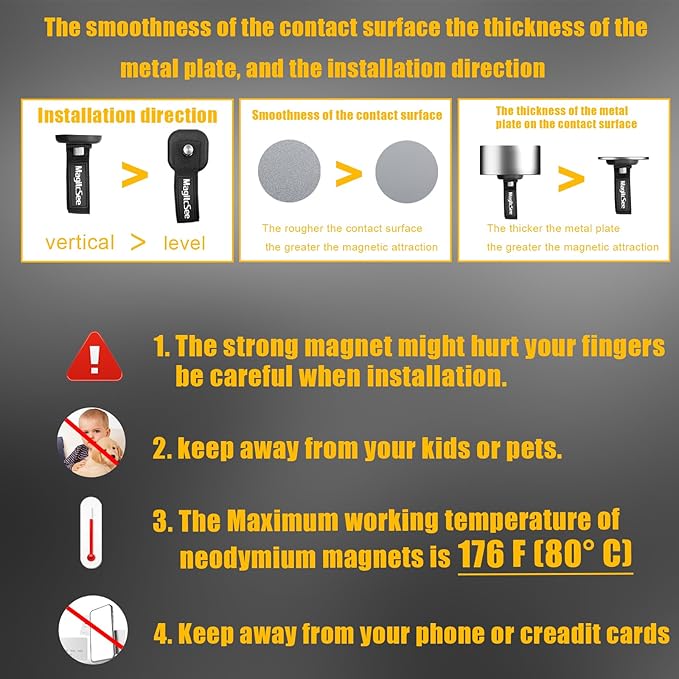 2 Pack Heavy Duty Magnetic Hook Straps for Extension Cords, Powerful Cruise Garage Storage Hook Ties for Hanging Cables, Garden Hoses Ropes, Workshop Tool Box Magnet Organize Hangers for Tools