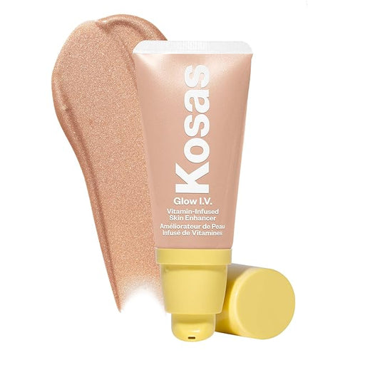 Kosas Glow I.V. Vitamin-Infused Skin Enhancer Face Makeup - Tinted Beauty Highlighter for a Healthy Glow - Illuminate-VeraVaultWomen