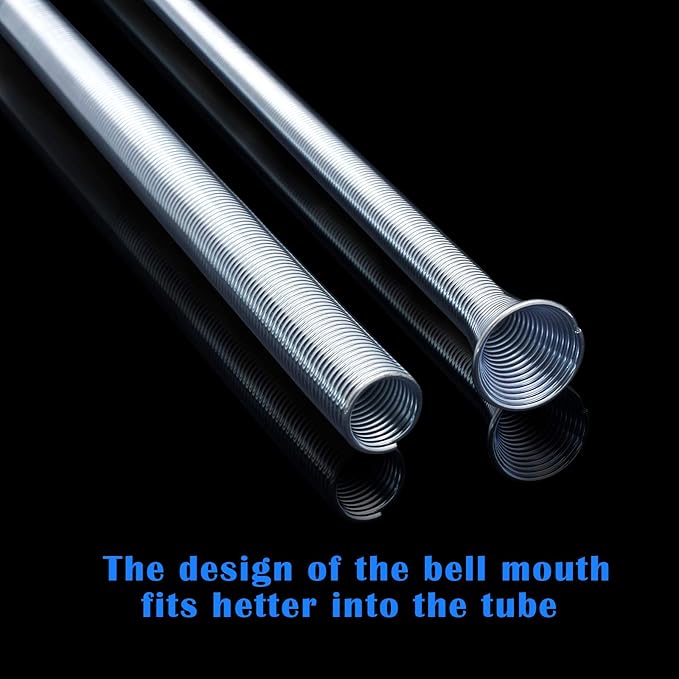 10 Pack Spring Tube Bender Set 1/4'', 3/8'', 1/2'', 5/8'' and 3/4'' for Copper, Aluminum and Thin Wall Steel Tubing Bender Kit, 13.78" / 350mm Length