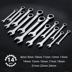 14pcs Wrench Set – Versatile Ratchet Wrenches for Efficient Automotive Repairs - Professional Grade Combination Wrench Set