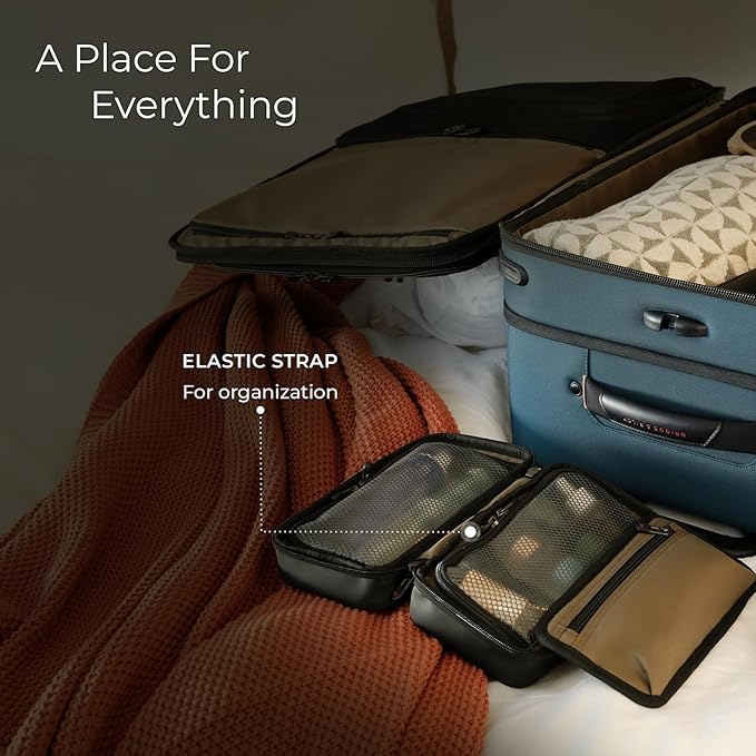 Briggs & Riley Toiletry Kit - Travel Bags for Women & Men, Organizer for Vacation, Dopp Kit for Bathroom Accessories, Makeup, & Skincare